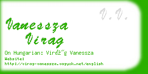 vanessza virag business card